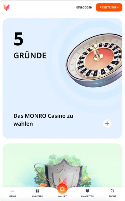Turnierbereich von Monro Casino